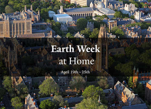 Earth Week at Home logo with dates April 19 - 25