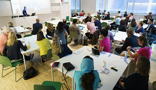 Conference participants at a breakout session.