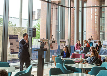 Keynote speaker, Bryan Garcia, at the Celebrate Sustainability 2019 reception. PC Matthew Garrett.