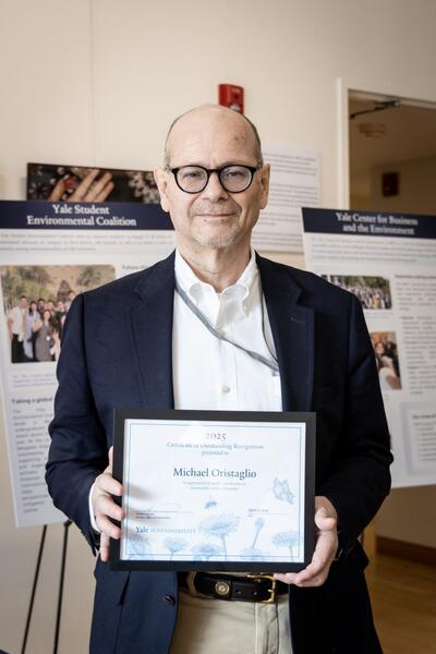 Yale faculty member Michael Oristaglio