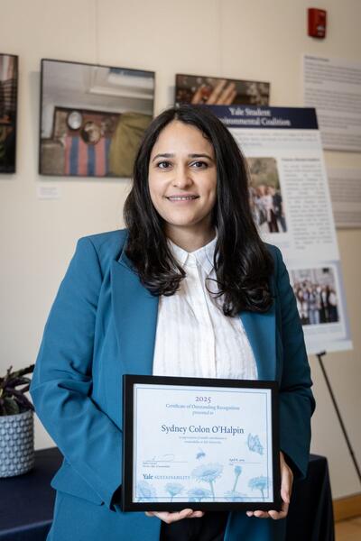 Yale staff member Sydney Colon O'Halpin