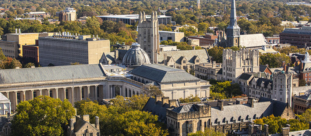 Aerial view of campus