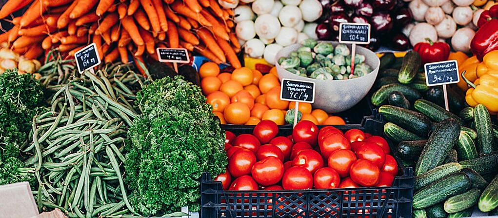 food at a farmers market