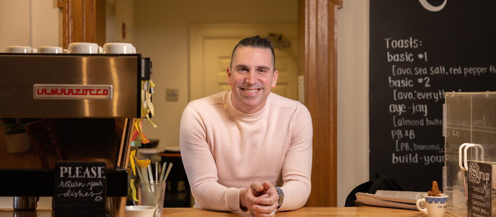 A portrait of Sergio Gonzalez, Operations Manager for Silliman College at Yale