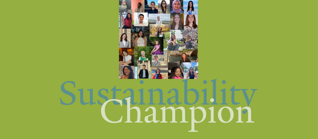 Collage of Yale students working for the Office of Sustainability