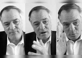 A photo montage of three images of litigator and environmental advocate Rob Bilott