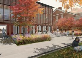 Architect's rendering of the new Living Village at Yale Divinity School