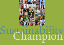 Collage of Yale students working for the Office of Sustainability